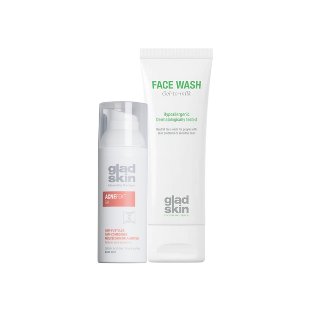 Verminder puistjes en irritatie met Acnefekt gel en gebruik de face wash als milde cleanser