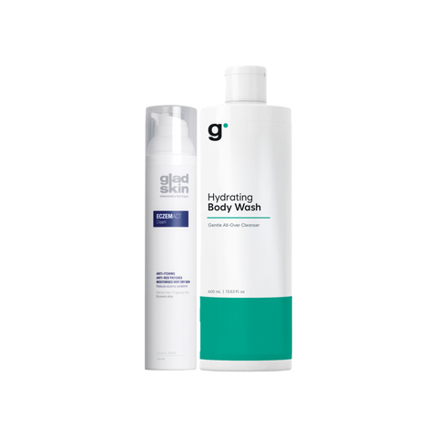 ECZEMACT Care Set, complete oplossing voor het verzachten van eczeemsymptomen en het reinigen van de gevoelige huid
