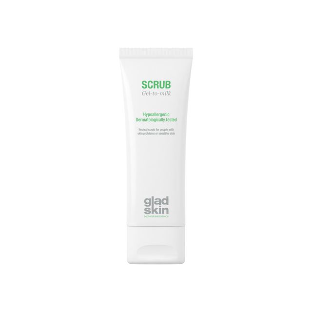 Milde gezichtsscrub voor de gevoelige huid