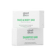 De face & body bar en shampoo bar combinatie, perfect voor onder de douche